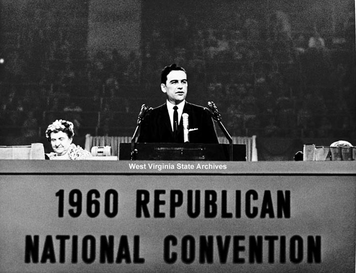 Governor Cecil Underwood at the Republican National Convention of
1960