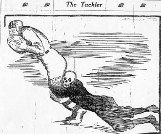 Newspaper illustration on death of Rudolph
Munk